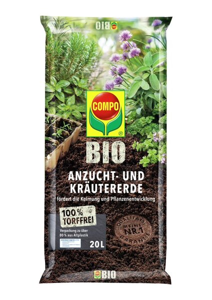 COMPO BIO ANZUCHT- U. KRÄUTERERDE 20L