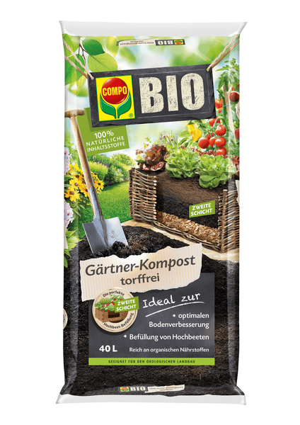 COMPO BIO GÄRTNER-KOMPOST TORFFREI 40L