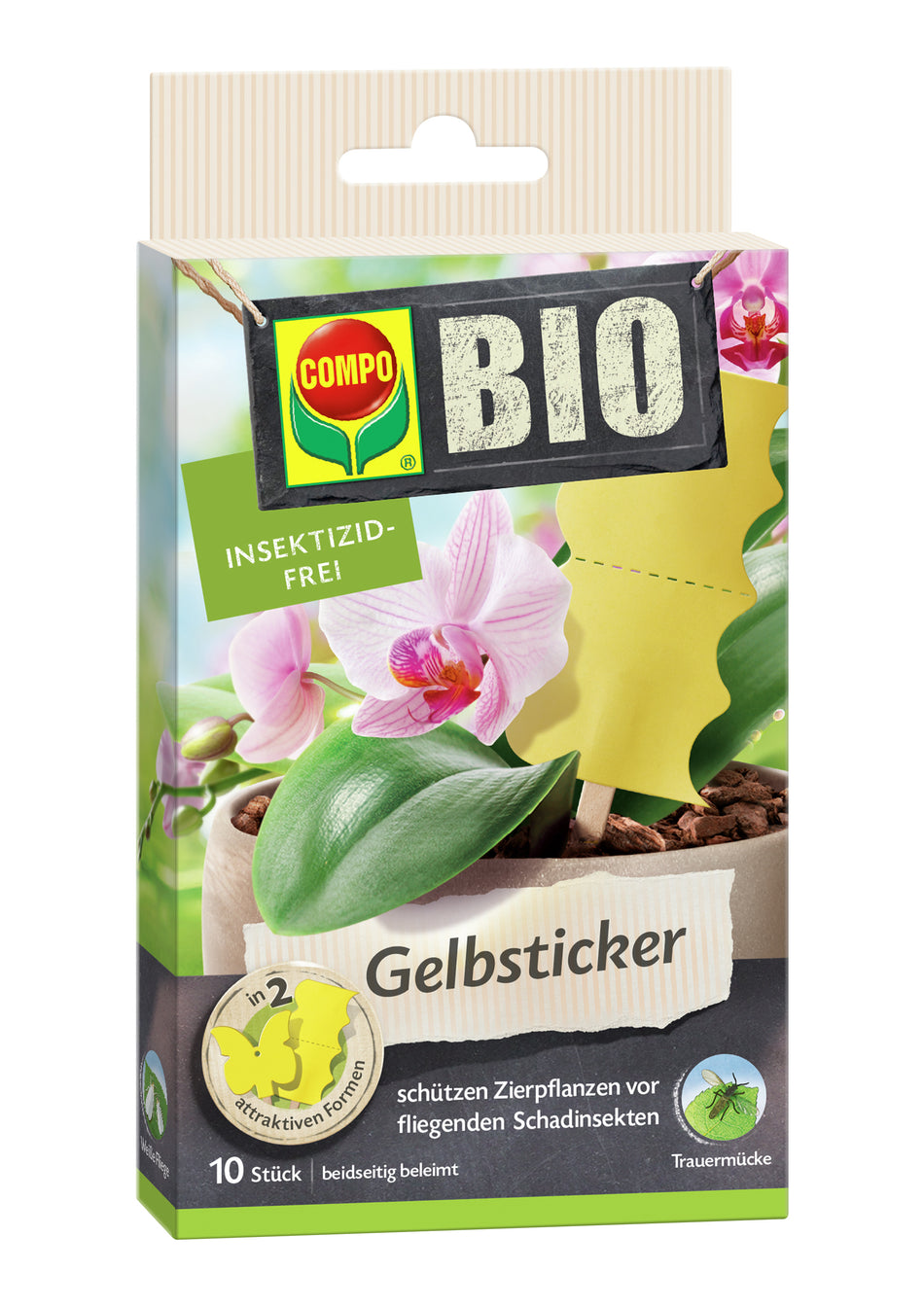 COMPO BIO GELBSTICKER DEKOR 10ST.