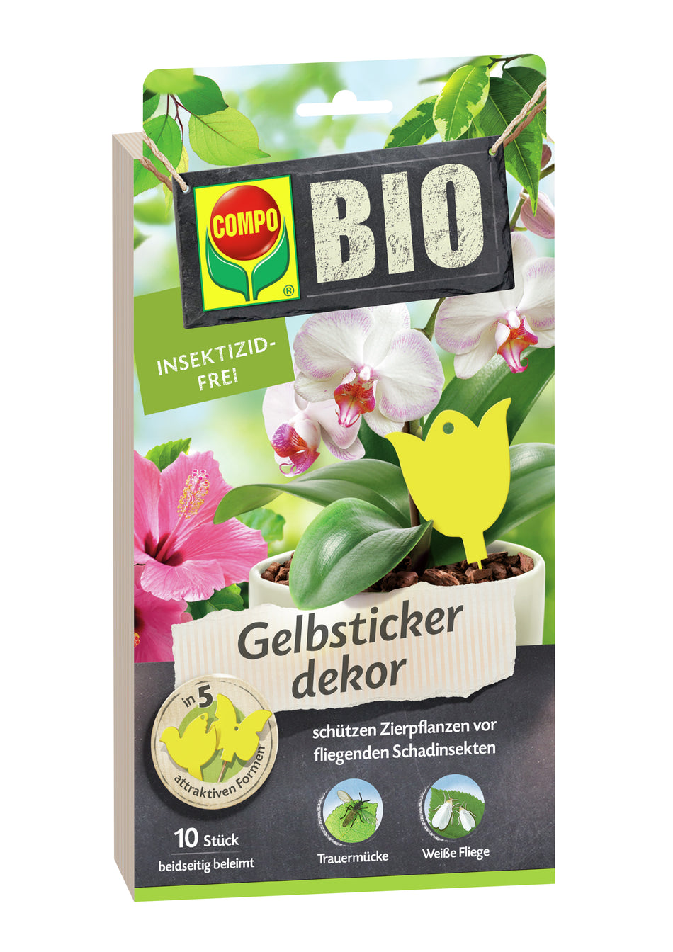 COMPO BIO GELBSTICKER DEKOR 10ST.
