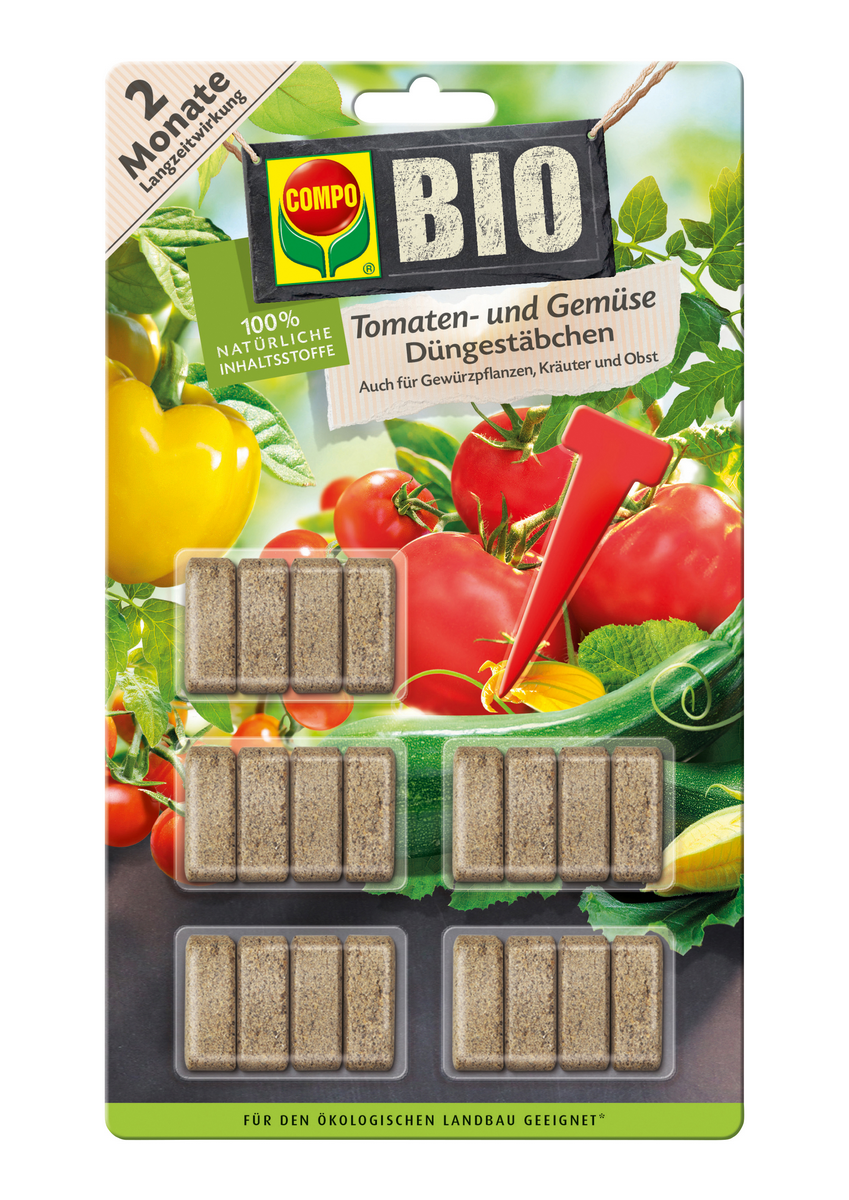 COMPO BIO TOMATEN- UND GEMÜSE DÜNGESTÄB.