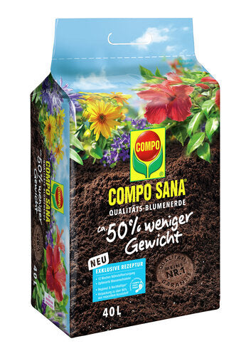 COMPO SANA QUALITÄTS BLUMENERDE 50% 40L