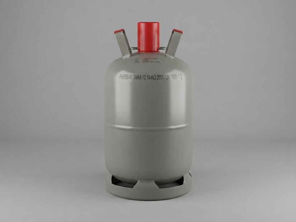 GAS-EIGENTUMSFLASCHE 11 KG GRAU