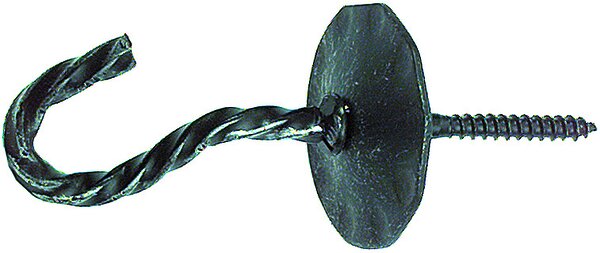 DECKENHAKEN SCHWARZ/SILBER 5,5X100 MM