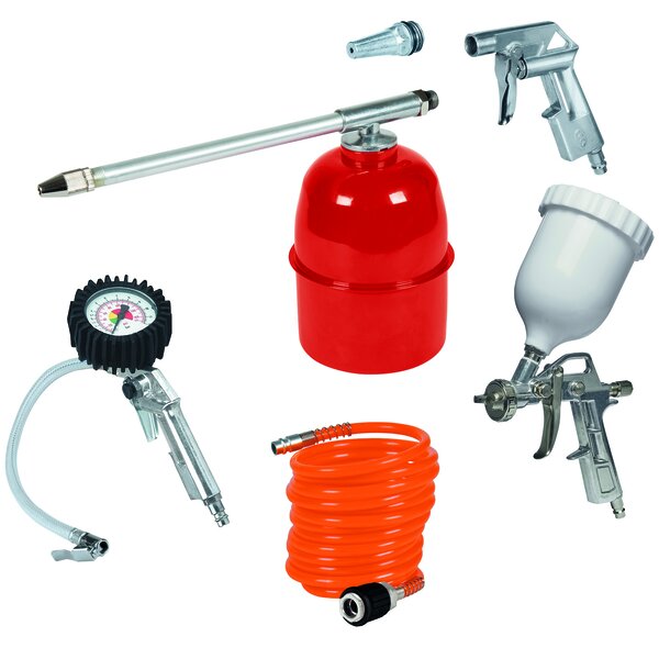 DRUCKLUFTSET PROFI METALL 5-TL