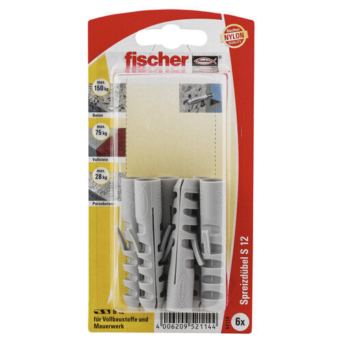 DÜBEL S 12 NYLON 12 MM GK (6 STÜCK)