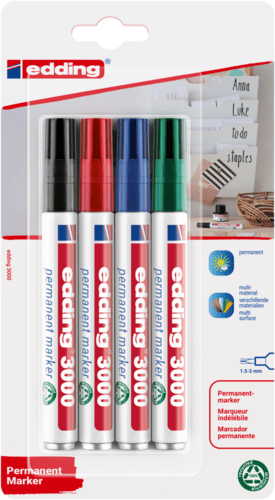 EDDING 3000 PERMANENTMARKER SORTIMENT