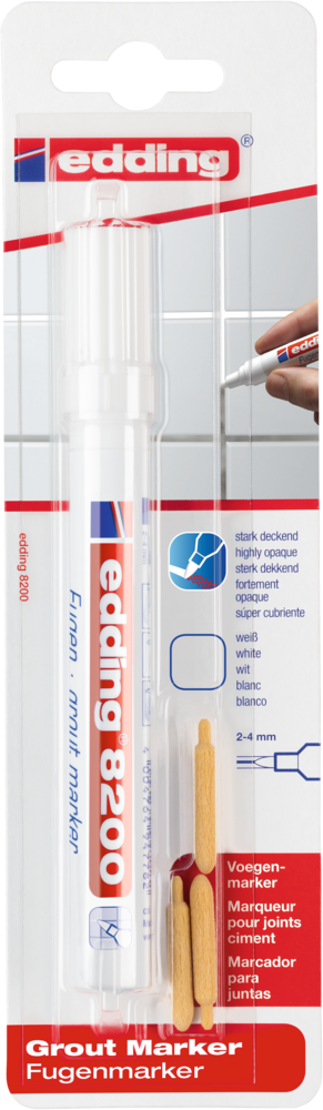 EDDING 8200 FUGENMARKER WEISS