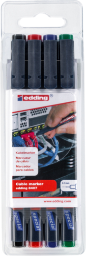 EDDING 8407/4 KABELMARKER SORTIERT
