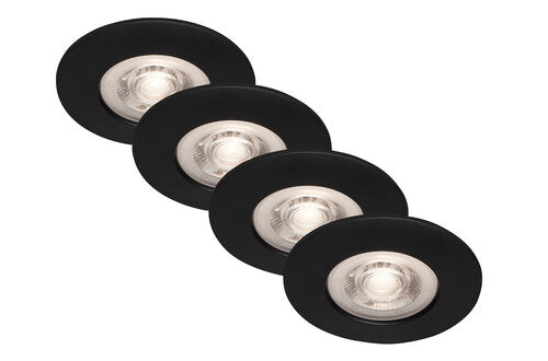 EINBAULEUCHTEN LED SCHWARZ 4,9W