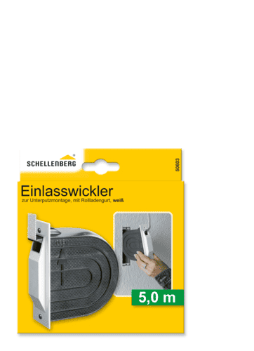 EINLASSWICKLER MINI WEIß LOCHABST. 118MM