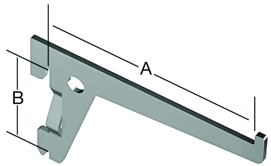 EINLOCHTRÄGER ALUWEIß 400X50 MM