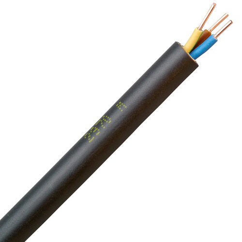 ERDKABEL NYY-J 3X1,5 SCHWARZ 250M