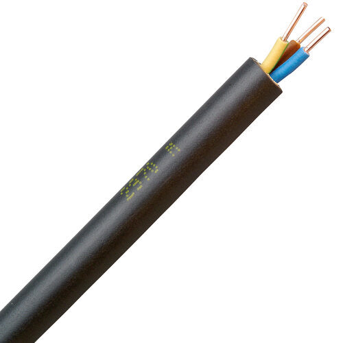 ERDKABEL NYY-J 3X1,5 SCHWARZ 50M