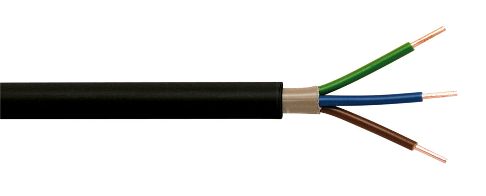 ERDKABEL SCHW. NYY-J 3X1,5 TROMMEL 250M