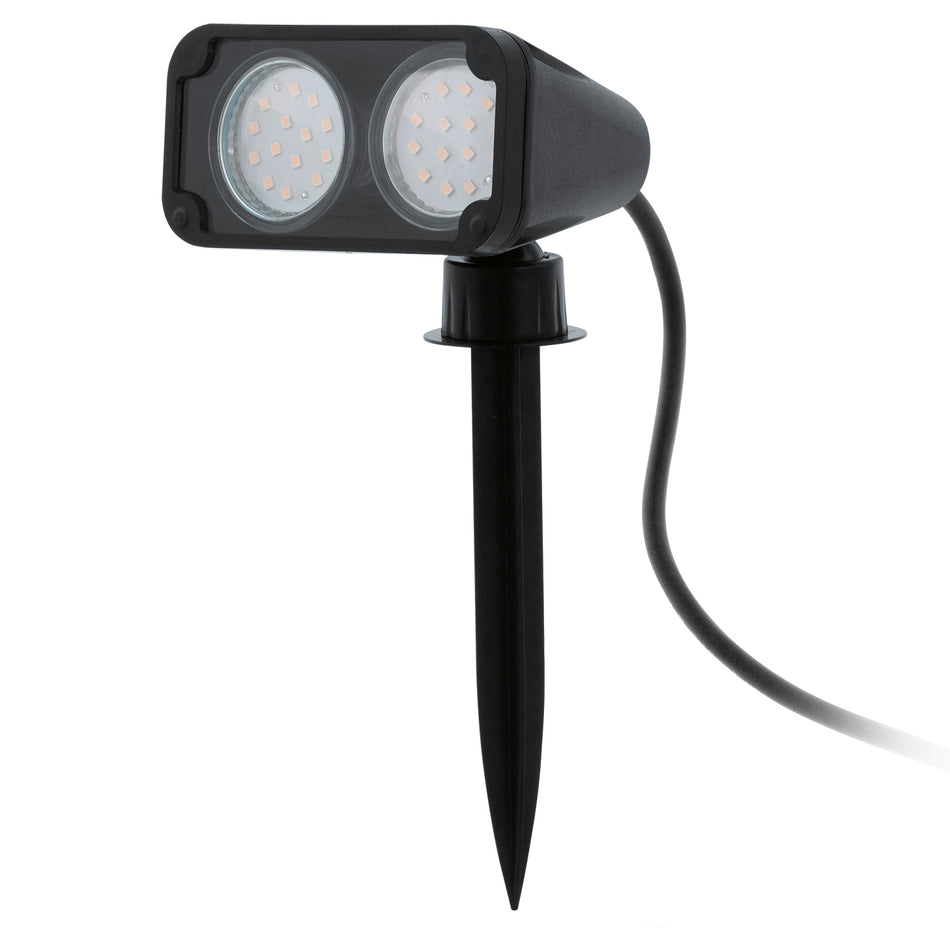ERDSPIEß NEMA 1 GU10 2X2,8W SCHWARZ
