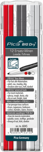 ERSATZMINEN GRAPHIT/WEIß/ROT 12ST ETUI