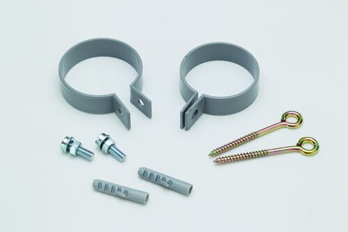 FALLROHRSCHELLE PVC NW 50 GRAU (1 PAAR)