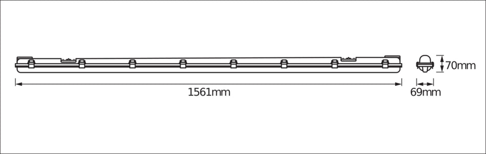 FEUCHTRAUMLEUCHTE SUBMARINE LED 1X19W