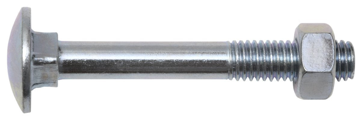 Flachrundkopfschrauben verzinkt mit Mutter 8x140 mm DIN 603