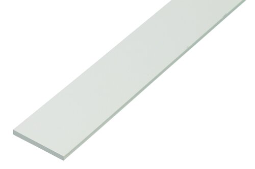 FLACHSTANGE KU WEIß 20X2,0X1000 MM