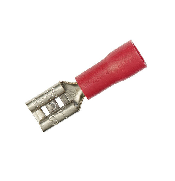 FLACHSTECK-HUELSEN 0,75-1,5MM² 25ST. ROT