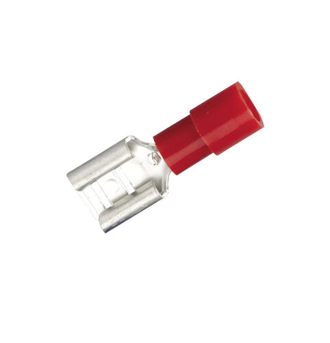 FLACHSTECKHÜLSE 0,50-1,5MM² 25ST ROT