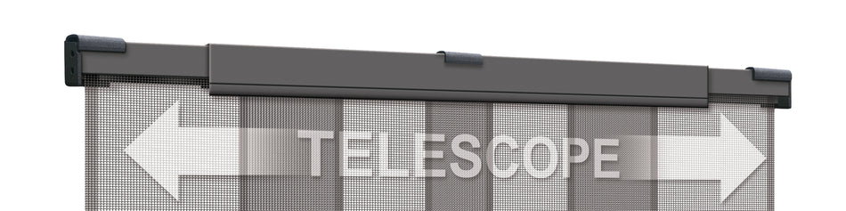 FLIEGENGITTER TELESKOPVORHANG 130X250 CM