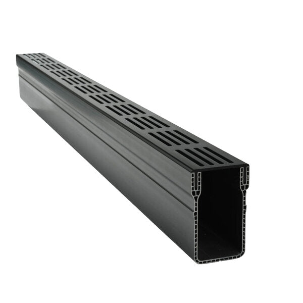 GARDENDRAIN BLACK 1000X65X100MM