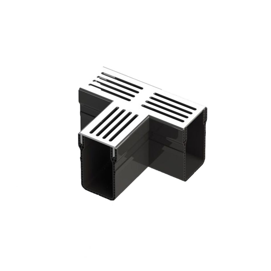 GARDENDRAIN TEE SECTION GREY 65/100MM