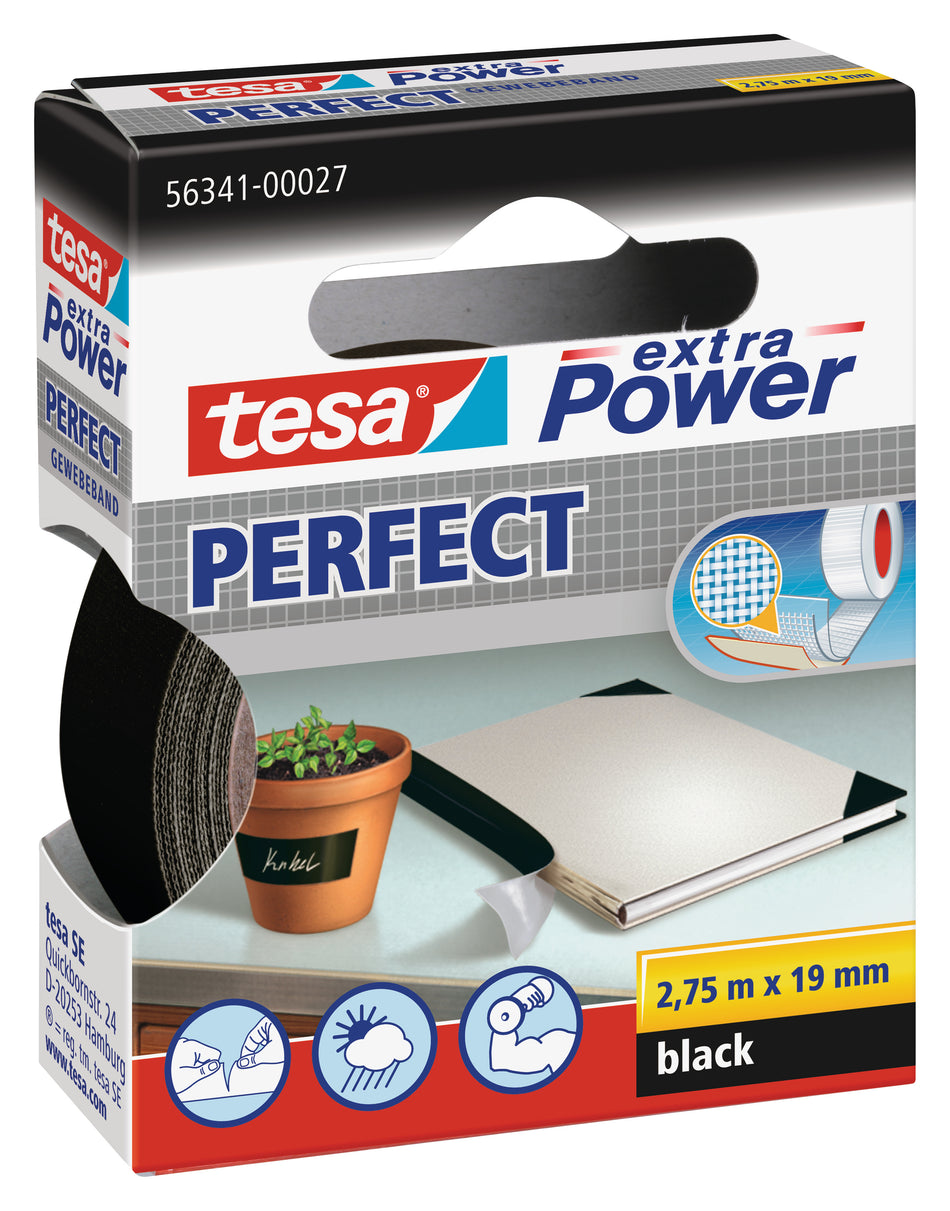 GEWEBEBAND EXTRA POWER SCHW. 2,75MX19MM