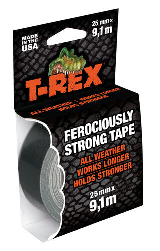 GEWEBEBAND T-REX MINI GRAU 25MM 9,1M