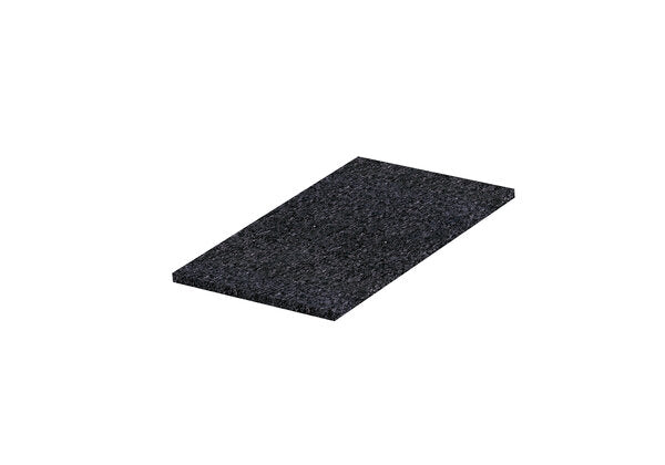 GUMMIPAD SCHWARZ 100X60X3MM