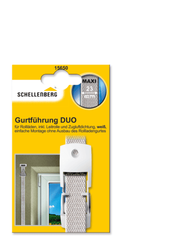 GURTFÜHRUNG DUO MAXI WEIß 34X61X15 MM