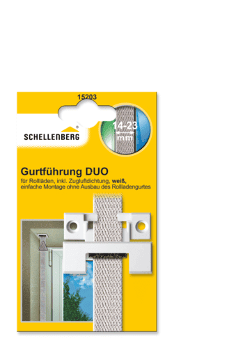 GURTFÜHRUNG KU WEIß LOCHABSTAND 25 MM