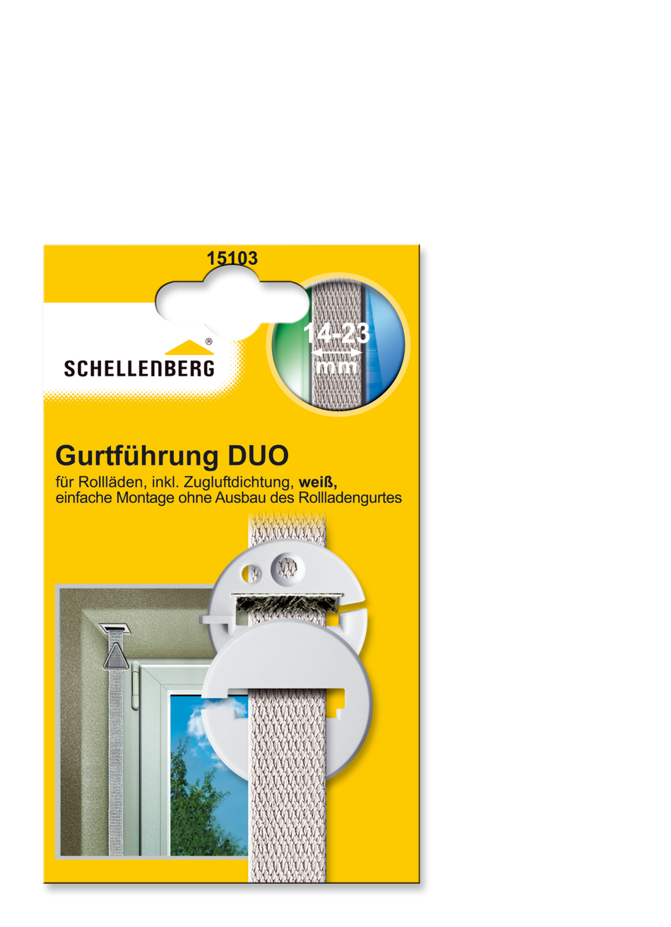 GURTFÜHRUNG KU WEIß LOCHABSTAND 25 MM