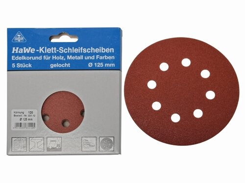 HAFT-SCHLEIFBLÄTTER 125 MM K120 SB