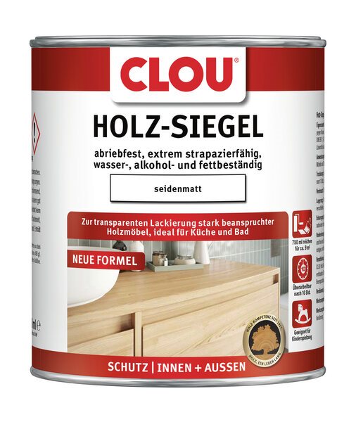 CLOU Holz-Siegel EL seidenmatt, 750 ml