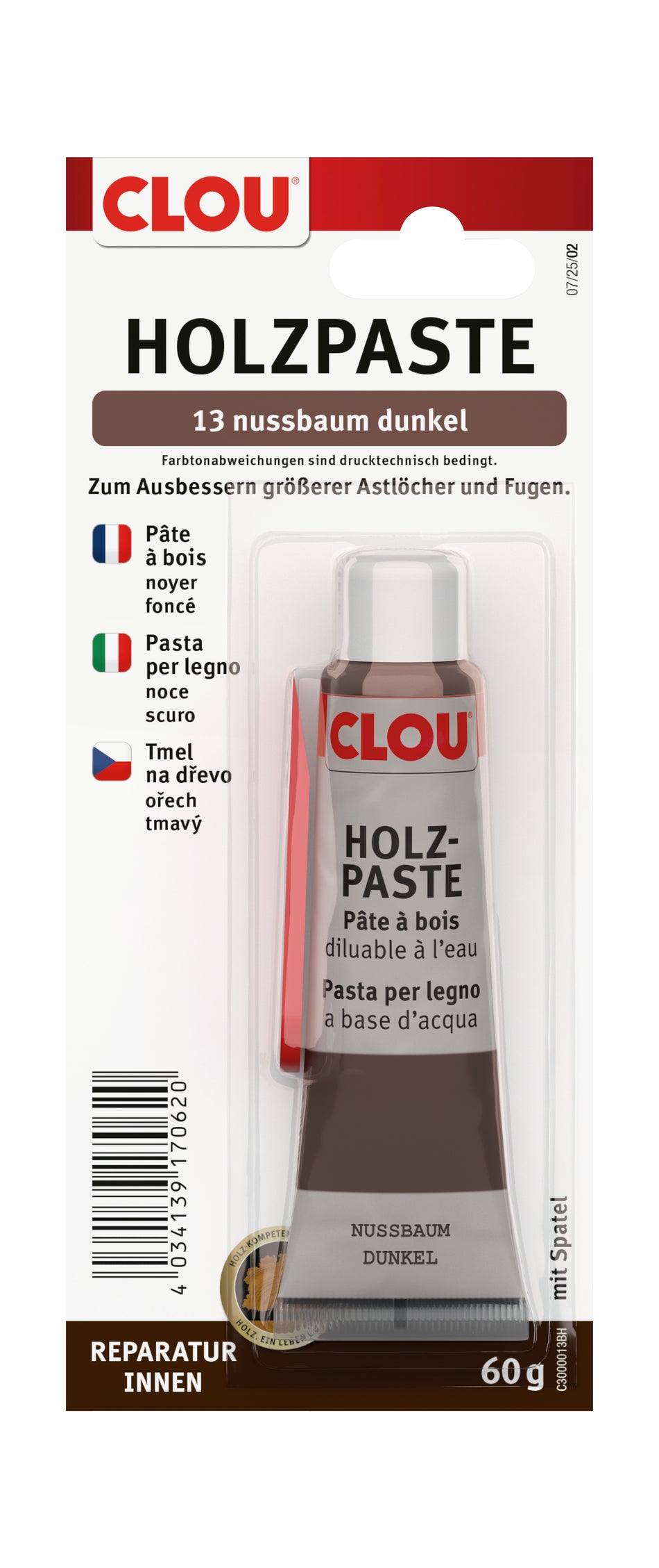 HOLZPASTE NUSSBAUM DUNKEL 60G