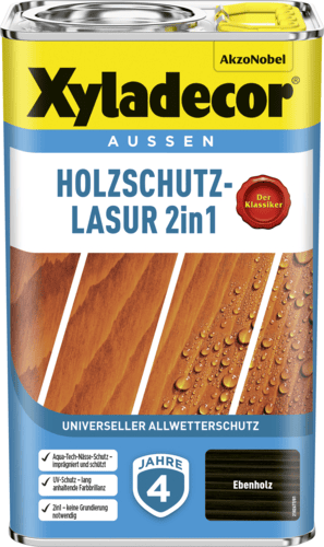 HOLZSCHUTZLASUR 2IN1 EBENHOLZ 2,5L