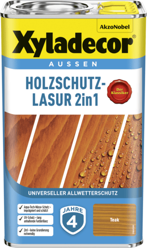 HOLZSCHUTZLASUR 2IN1 TEAK 2,5L