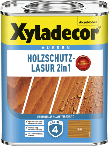 HOLZSCHUTZLASUR 2IN1 TEAK 0,75L