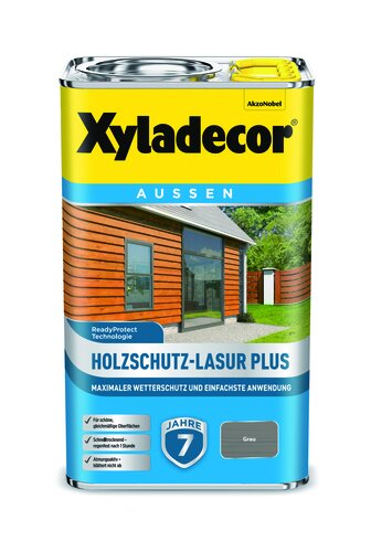 HOLZSCHUTZLASUR PLUS GRAU 2,5L