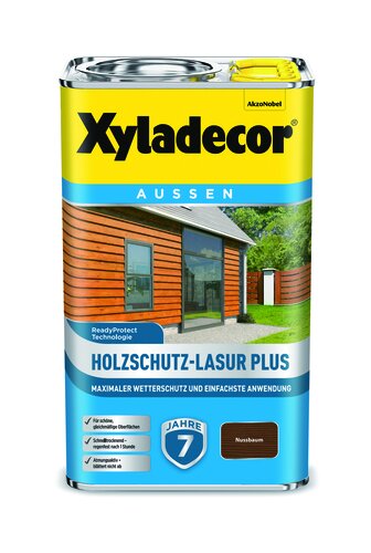 HOLZSCHUTZLASUR PLUS NUSSBAUM 2,5L