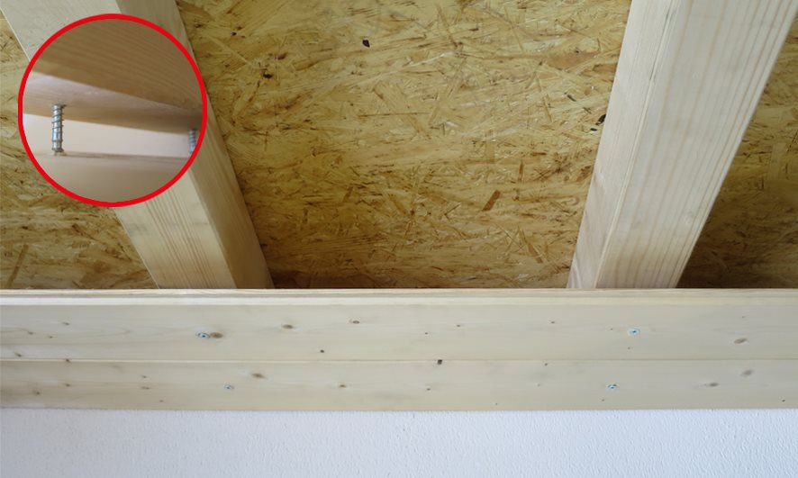 Justierschraube Holz/Holz verzinkt 6x90 mm, Detail