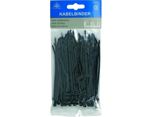 KABELBINDER SCHWARZ 300X3,6 MM