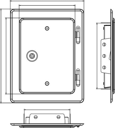 KAMINTÜR K20/4 V2A 14X20