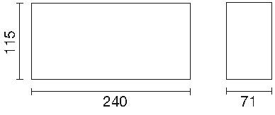 KANALKLINKER DIN 4051 - NF K 240X115X71