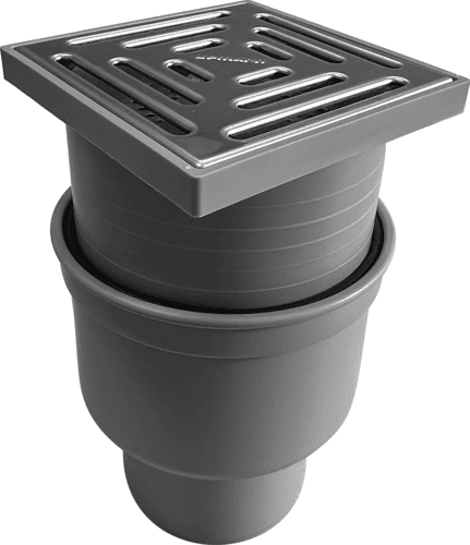 KELLERABLAUF 15X15 CM DN 100 SENKRECHT,