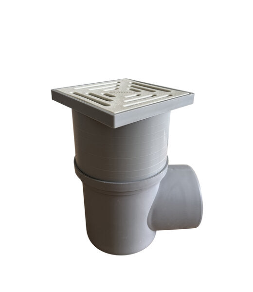 KELLERABLAUF 15X15 CM DN110 WAAGERECHT